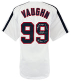 Charlie Sheen, Bernsen & Berenger Signed White Custom Vaughn #99 Jersey (SS COA)