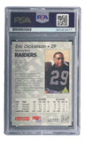 Eric Dickerson Signed 1992 Pro Set #537 Raiders Trading Card PSA/DNA Mint 9