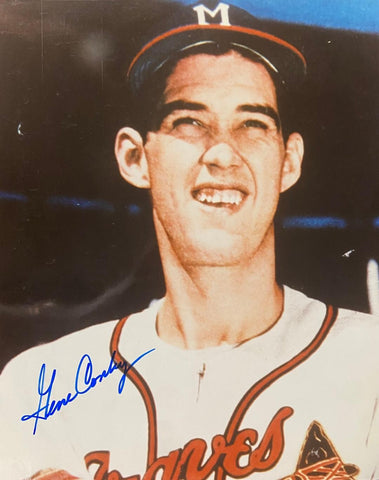 Milw Braves GENE CONLEY (d) Signed 8X10 Photo #3 AUTO