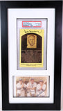Hank Greenberg Autographed Mini Plaque and Photo Framed PSA/JSA COA