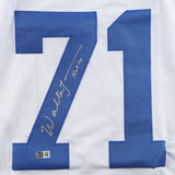 Walter Jones Signed Seahawks Jersey Inscrbd "HOF 14" (Beckett) 9xPro Bowl Tackle