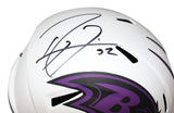 Ray Lewis Autographed Baltimore Ravens F/S Lunar Helmet Beckett 40999