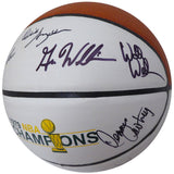1978-79 Sonics NBA Champions Autographed Basketball 8 Sigs Brown Sikma MCS 70336