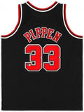 FRMD Scottie Pippen Bulls Signed Black Mitchell & Ness 1997-1998 Swingman Jersey