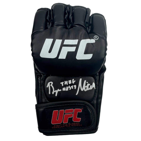 Autographed/Signed Bryce Mitchell "Thug Nasty" UFC MMA Black Glove Beckett COA