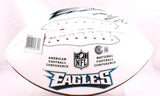 D'Andre Swift Autographed Philadelphia Eagles Logo Football-Beckett W Hologram