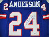 Giants OTTIS ANDERSON Signed Custom Replica Jersey AUTO 2 x SB Champ Beckett COA