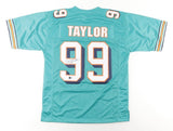 Jason Taylor Signed Miami Dolphins Jersey (Beckett) HOF Def. End Class of 2017
