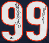 Dan Hampton "HOF 02" Authentic Signed Navy Blue Pro Style Jersey BAS Witnessed