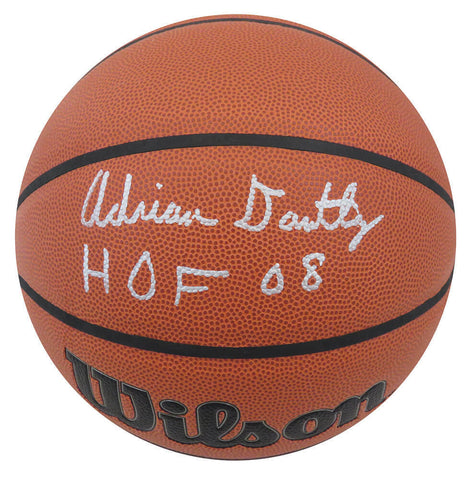 Adrian Dantley Signed Wilson Indoor/Outdoor Basketball w/HOF'08 - (SCHWARTZ COA)