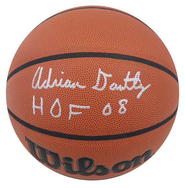 Adrian Dantley Signed Wilson Indoor/Outdoor Basketball w/HOF'08 - (SCHWARTZ COA)