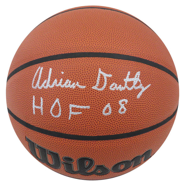Adrian Dantley Signed Wilson Indoor/Outdoor Basketball w/HOF'08 - (SCHWARTZ COA)