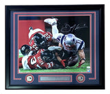 Julian Edelman Signed Framed 16x20 New England Patriots SB51 The Catch Photo JSA