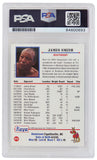 James Smith Autographed 1991 Kayo Boxing Card #10 w/Bonecrusher - (PSA)