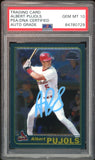 2001 Topps Traded Chrome #T247 Albert Pujols RC On Card PSA/DNA Auto GEM MINT 10
