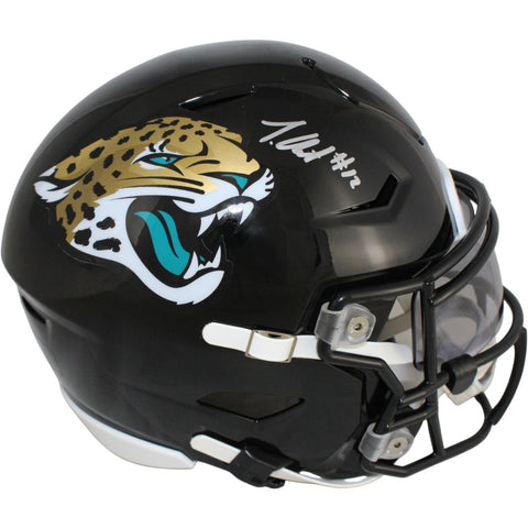 Travis Hunter Signed Jacksonville Jaguars Mid-Size Midi Helmet Beckett W 53328