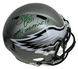 Brian Dawkins HOF Signed Eagles Full Size Flash Replica Helmet Beckett 165096