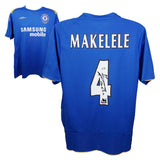 Claude Makelele Signed Chelsea FC Home Soccer Jersey #4 with Beckett COA
