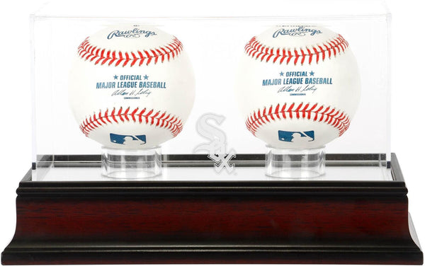 Chicago White Sox Mahogany 2-Baseball Display Case