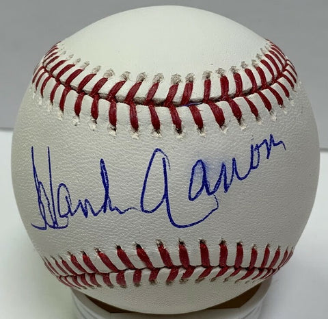Braves HENRY HANK AARON Signed Official MLB Baseball AUTO #3 - Brewers - JSA