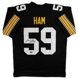 Jack Ham "HOF 88" Authentic Signed Black Pro Style Jersey Autographed BAS 2