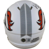 Jonah Elliss Autographed Denver Broncos 24 Alt Mini Helmet Beckett WIT 58285