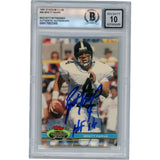 Brett Favre Autographed 1991 Stadium Club 94 HOF Slab Trading Card Beckett 50630