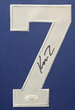 Duke Kon Knueppel Authentic Signed Blue Pro Style Framed Jersey Autographed JSA