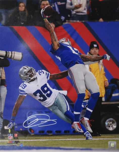 Odell Beckham Jr. NY Giants Signed/Autographed 16x20 Catch Photo Steiner XHC109