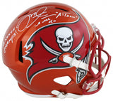 Mike Alstott Signed Tampa Bay Buccaneers Full-Size Helmet (Beckett) 2 Inscribed