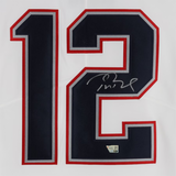 Tom Brady Autographed NE Patriots Nike Limited White Color Rush Jersey Fanatics