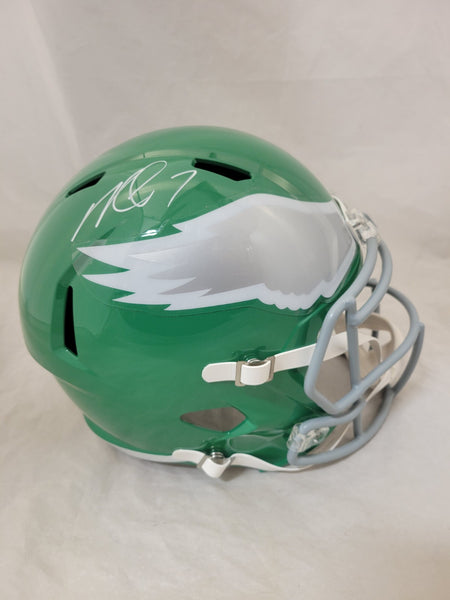 MICHAEL VICK SIGNED EAGLES KELLY GREEN SPEED REPLICA HELMET BECKETT QR