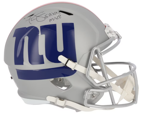 PHIL SIMMS Autographed "SB XXI MVP" Giants AMP Full Size Helmet FANATICS