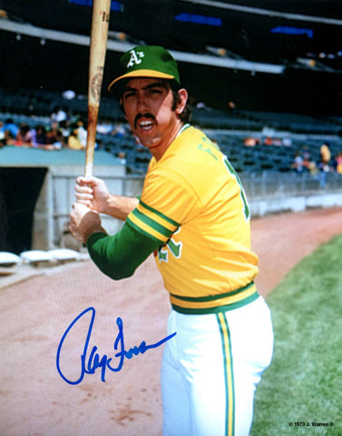 Athletics Catcher RAY FOSSE Signed 8x10 Photo #1 AUTO - 2 x World Series Champ