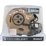 Jerome Bettis Autographed Pittsburgh Steelers 23 STS Mini Helmet Beckett 51650
