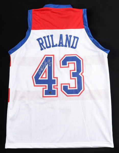 Jeff Ruland Signed Washington Bullets Jersey (AWM Hologram) 2xAll Star Center