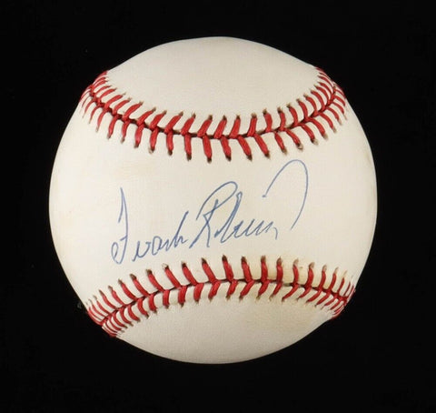 Frank Robinson (d. 2019) Signed AL Bobby Brown Baseball (PSA COA) Orioles & Reds