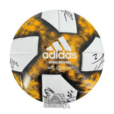 2019 Columbus Crew Auto Match Used Yellow Soccer Ball -BAS/Fanatics LOA(20 Sigs)