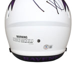 Ray Lewis Autographed Baltimore Ravens F/S Lunar Helmet Beckett 40999