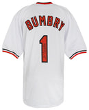 Al Bumbry Signed White T/B Custom Baseball Jersey w/1973 AL ROY - (SCHWARTZ COA)