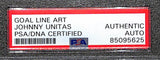 Johnny Unitas HOF Colts Autographed GLAC Enshrinee Proof 18/50 PSA/DNA 183808