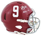 Alabama Bryce Young "Heisman 21" Signed F/S Speed Rep Helmet w/ Case BAS Wit