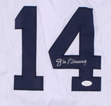 Jim Bunning Signed Detroit Tigers White Jersey (JSA COA) 3xStrikeout Leader