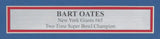 Bart Oates Signed 8x10 Photo New York Giants Framed JSA 187251
