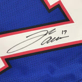 Autographed/Signed Josh Allen Buffalo Blue Football Jersey JSA COA