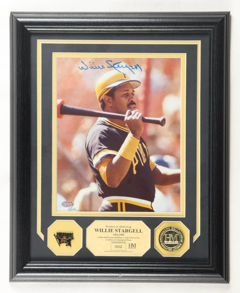 Willie Stargell Signed Pirates Framed & Matted Photo Display (Mounted Memories)