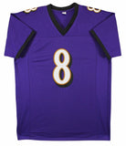 Trent Dilfer Signed Baltimore Ravens Jersey (Beckett) Super Bowl XXXV Champ Q.B.