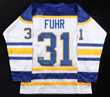 Grant Fuhr Signed Buffalo Sabres Home Jersey (Beckett) 5xStanley Cup Champion