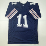 Autographed/Signed Danny White Dallas Dark Blue Football Jersey JSA COA Auto