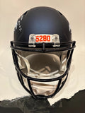 Jonah Elliss Autographed Denver Broncos Navy Replica Helmet 2x Inscribed BAS COA